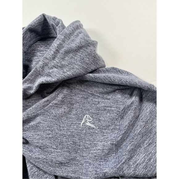 Rhoback Performance Hoodie Gray Hesi Size Large Pullover Athletic *Embroidered - Picture 5 of 11